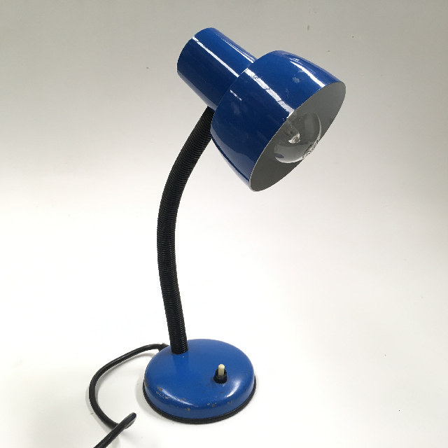 LAMP, Desk or Bedside Light - Small Blue